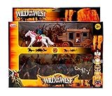 The Best Wild West Cowboys & Stagecoach Large Playset