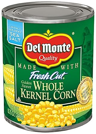 Del Monte Foods whole kernel Golden sweet corn 8.75oz (024000014409)