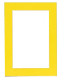 12x16 Mat for 11x14 Photo - Precut Yellow Picture