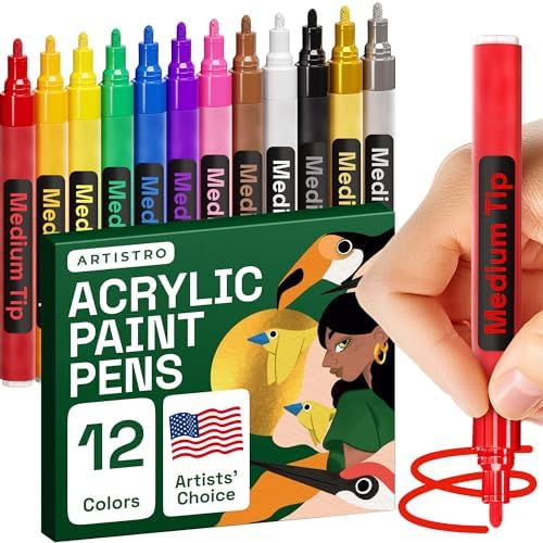 Artistro Acrylic Paint Markers for Rock Painting, Stone, Ceramic