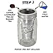 County Line Kitchen - Stainless Steel Filter & Infuser for Cold Brew, Iced Coffee, and Iced Tea - Use with 1 Quart Wide Mouth Mason Jars