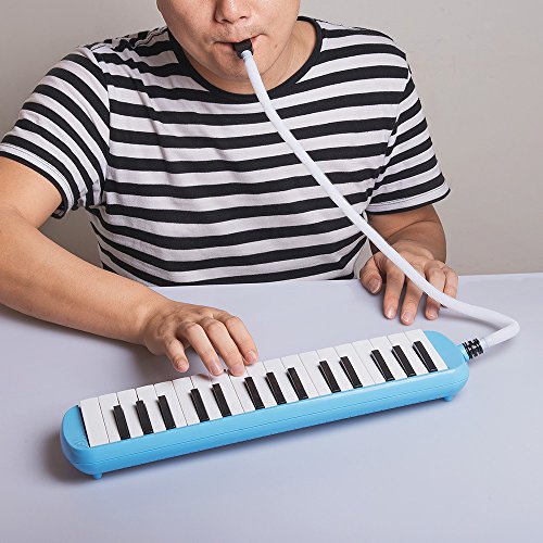 Frunsi 32 Key Melodica Instrument with Piano Keyboard Style, Easy to Play for Adult Children, Suit for Music Learning, Playing, Party Fun with Carry Bag