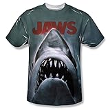 JAWS Shark Poster Adult Sublimated T-shirt
