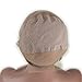 Dreambeauty Full Lace Wig Cap for Making Wigs Swiss and French Lace Hair Net with ear to ear Stretch Medium Brown Color for Wig Making (Full Lace Cap with Adjustable Straps)
