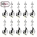 30pcs Chandelier Crystals Beads Clear Glass Teardrop Pendants Crystal Chandeliers Parts Beads for Chandeliers