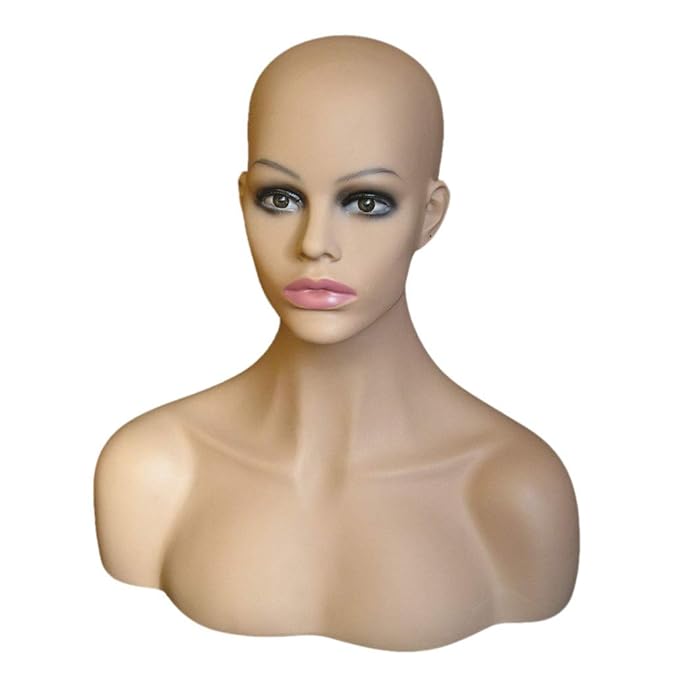 XZANTE 1PC Female Realistic Body Mannequin Head Jewelry And Hat Display