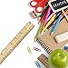 30 Pack Wooden Rulers Student Rulers Wood School Rulers Measuring Ruler Office Rulers,2 Scale, 30 cm and 12 Inch