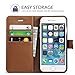 TUCCH iPhone 7 Wallet Case, iPhone 8 Case, Premium PU Leather Case Book Cover with Card Slot, Stand Holder and Magnetic Closure [TPU Interior Protective Case] Compatible with iPhone 7/8, Brown