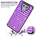 LG G6 Case, LG G6 Back Cover, TILL(TM) Studded Rhinestone Crystal Bling Diamond Shock Absorbing Hybrid Defender Rugged Slim Case Cover For LG G6 2017 Release 5.7Inch [Purple]