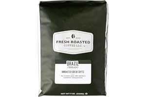 Fresh Roasted Coffee, Unroasted Brazil, Kosher, 5 Pound
