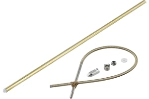 RC Boat 4mm Flexible Shaft 350mm CW Propeller Drive Cable Assembly Kit with Prop Nut Drive Dog Copper Tube Plastic Tube Stain