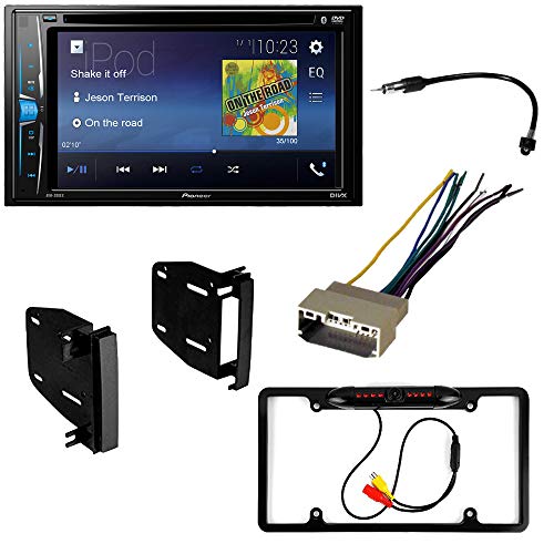 CACHÉ KIT170 Bundle with Complete Car Stereo Installation Kit with Receiver - Compatible with Dodge Cars Listed Below - Bluetooth DVD Touchscreen Radio - Backup Camera, Double Din Mounting (5 Item)