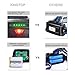 LED Headlamp Waterproof KINGTOP USB Rechargeable Headlight Flashlight with Power Indicator Zoomable 3 Modes Super Bright LED 1800 Lumen Perfect for Camping Jogging Walking and other Outdoor Sports
