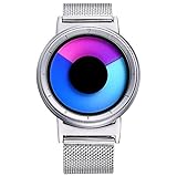IBSO Men Creative Rotation Watches Hide Watch-head Quartz Wristwatches Sports Waterproof Watch