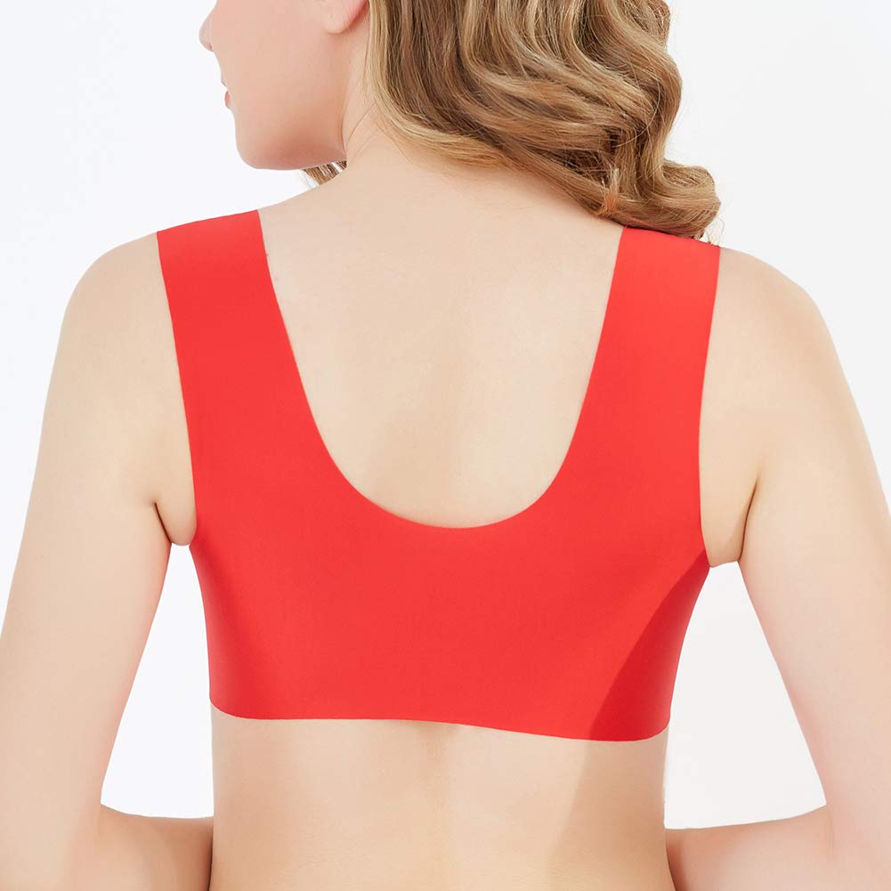 Shengwan Sujetador Mujer Confortables Sin Aros Push-Up Sujetadores Top Deportivo Cierre Frontal Ciclismo Sujetadores deportivos Ciclismo