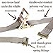 DC Cargo Mall E Track Ratchet Straps Cargo Tie-Downs, (Pack of 2) 2 x 16 Heavy Duty Grey Tie-Down Rachet Straps, Strong Ratchet Strap, E Track Spring Fittings, Tie Down Motorcycle