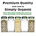 SpiceLuxe Premium Spice Jar Set -12 Square Glass 4 oz Spice Bottles, 72 Deluxe Labels, 12 Shaker Tops, Organic Green Steel Caps and No Clog Wide Spice Funnel