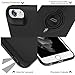 ICONFLANG for iPhone 6s / iPhone 6 Case with Ring Holder Kickstand Function, 360 Degree Rotating Ring Holder Grip Case Ultra Slim Thin Hard Cover for iPhone 6s / 6(4.7inch) (Black)