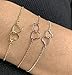 Your Always Charm Double Heart Infinity Knot of Friendship Bracelets (gold)