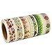 Marrywindix 10x Decorative Washi Rainbow Sticky Paper Masking Adhesive Tape Scrapbooking DIY