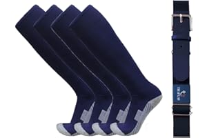 Thaplay Baseball/Softball Belt for Kids Boys Youth Men Women Adult (2 Pairs of Socks and Belt) With 2 Pairs Baseball socks