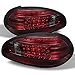 AKKON - For 97-03 Pontiac Grand Prix Red Smoke Rear LED Tail Lights Brake Lamps Replacement Pair Left + Right