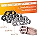 IMENSEAS Hand Grip Strengthener 6 Pack, Grip Strength Tester Trainer, Hand Grip Strengthener Adjustable Hand Gripper, Finger Stretcher Resistance Extensor Bands, Grip Strength Ring, Stress Ball