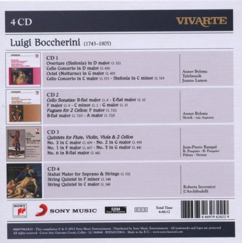 Luigi Boccherini: Cello Concertos; C Ello Sonatas; Flute Quintets; S