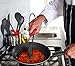 Kitchen Cooking Utensils with Built-in Stand Starter Set, Set of 3, Red and 121 Cooking Secrets Ebook