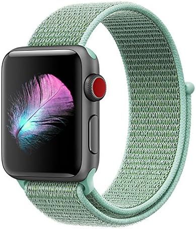 GIPENG For Apple Watch Strap 38MM 42MM, Soft Nylon iwatch Strap, Replacement for Apple Watch Sport, Series 3, Series 2, Series 1, Nike+, Edition, Hermes, with Hook and Loop Fastener, Adjustable Closure Wrist Strap