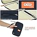 RFID Travel Passport Wallet and Credit Card Holder by FLYNOVA| Small Clutch with Zippered Pockets | Carry Money, Tickets, Documents | Includes Smartphone Pocket (Navy Blue)