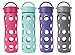 Lifefactory 16-Ounce BPA-Free Glass Water Bottle with Classic Cap and Protective Silicone Sleeve, Royal Purple