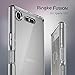 Ringke Fusion Compatible with Sony Xperia XZ1 Case Clear Minimalist Transparent PC Back TPU Bumper Drop Protection Scratch Resistant Natural Shape Protective Cover - Smoke Black