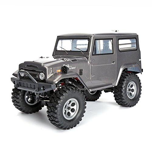 HSP RC Car Remote Control Car RGT Car 1:10 Car 136100 Electric Toy For Kid Off-road Car Rock Crawler Vehicle Climbing Car Waterproof Car Jeep Car 4WD by ZeroHobby(Gray)