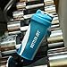 BOTTLED JOY Protein Shaker Bottle, Non-toxic Wide Mouth 100% Leak Proof Shake Water Bottles 27oz 800ml (Blue)