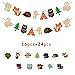 Muhuyi Woodland Creatures Banner And Forest Animals Friends Cake Toppers For Birthday Wedding Baby Shower Party Decor