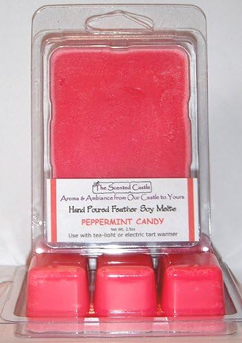 2 Pack Scented Soy Wax Melts - Peppermint Candy by The Scented Castle