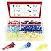 Hilitchi 140pcs T Tap Wire Connectors T-Tap Quick Splice Electrical Wire Tap Connector 22-16/16-14/12-10 Gauge and Fully Insulated Male Spade Disconnect Terminals Set