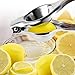 Lemon Lime Squeezer, Manual Juicer Stainless Steel with Silicone Handles, Manual Citrus Hand Orange Lemon Juicer, Press Lemon Press (Small)