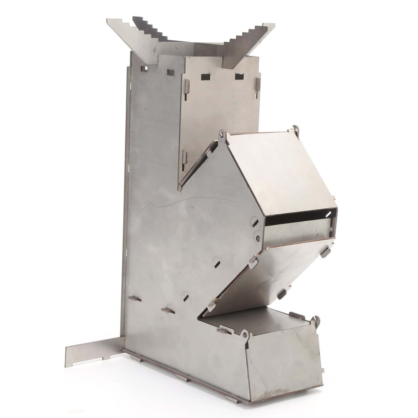 Alvinlite Portable & Foldable Outdoor Wood Burning Rocket Stove | Survival or Emergency Gear | Camping Cooking Twig Stove