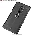Cocomii Stitch Leather Design Sony Xperia XZ2 Premium Case, Slim Thin Glossy Soft TPU Silicone Rubber Gel Luxury Leather Pattern Fashion Bumper Cover Compatible with Sony Xperia XZ2 Premium (Black)