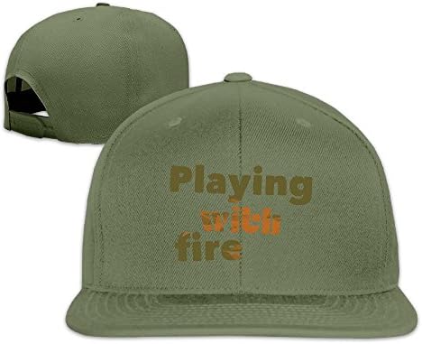 YYHU Playing With Fire Baseball Cap ForestGreen