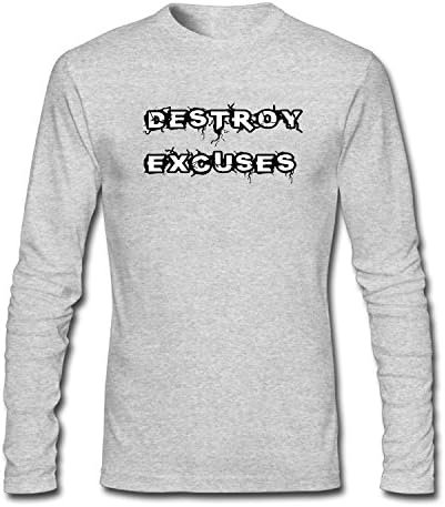 FPPING Men's Destroy Excuses Long Sleeve T-Shirt