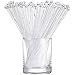 100 Pieces Swizzle Sticks Ball Head Stirrer Disposable Plastic Round Top Crystal Bar Swizzle Sticks Cocktail Coffee Drink Stirrers for Party Wedding Supplies