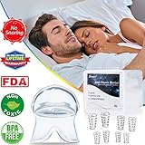Anti Snoring Devices Tongue, 5 Set Snore Stopper Nose Vents Nasal Dilators Stop Snoring Solution Snoring Mouthpiece Sleep Aid Device Snore Reduction Silicone Snoring Tongue Retainer for Men Women