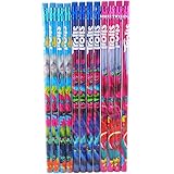 Trolls Dreamworks Character Authentic Licensed 12 Wood Pencils Pack