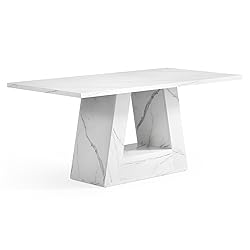 LITTLE TREE Dining Table for 4-6 People, 63 Inches