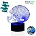 LED Night Light for Boys Men, 3D Illusion Lamp, Football Helmet 7 Colors Changing Room Bedroom Decor Lighting, Novelty Sports Fan Gift Ideas for Kids, Adults, Friends Festival Birthday Presents