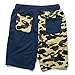 Athletic Pants Shark Pattern Camouflage Stitching Shorts Men Drawstring Sports Shorts