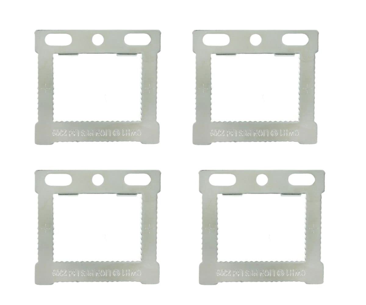 10 pc Square Sawtooth CWH1 Hangers Aluminum Back Stretched Canvas Hollow Back Floater Picture Frame Hanging Kit with Screws.